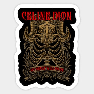 celine dion metal Sticker